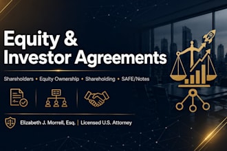 draft professional shareholder and startup investor agreements