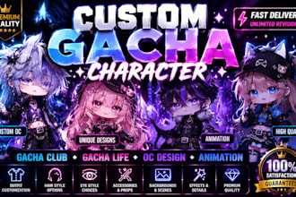 create custom gacha club character gacha life oc edit animation
