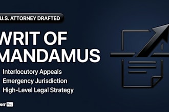 write a writ of mandamus or interlocutory appeal brief