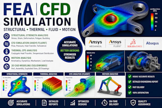 fea, cfd simulation, structural strength, motion analysis, thermal, ansys abaqus