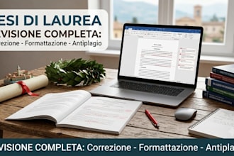 formattazione correzione bozze e revisione antiplagio della tua tesi