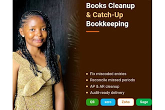 clean up and catch up your messy or overdue bookkeeping records