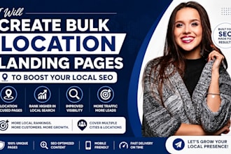 create bulk location landing pages to boost your local SEO