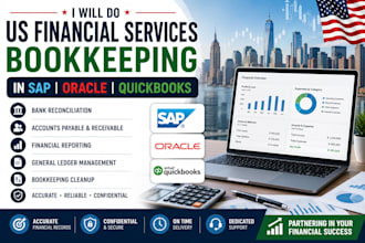 do US financial services bookkeeping in sap oracle and quickbooks