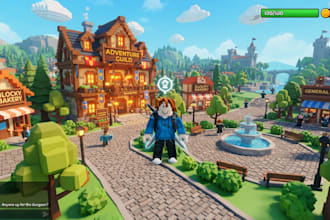 develop full roblox game dev, lua scripting,ui creation,map building multiplayer