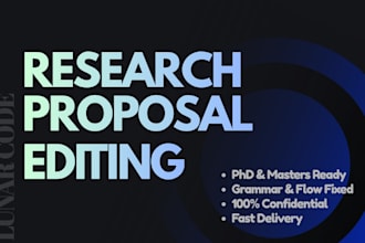 edit and proofread your research proposal