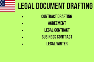 draft legal agreements, contracts, and business documents