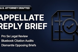 draft an appellate reply brief or review your pro se appeal brief