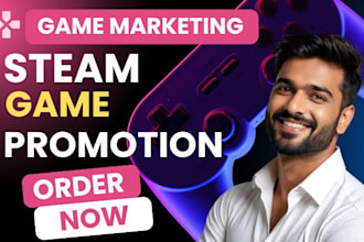 promote steam game, organic steam game traffic, steam game marketing, game visit