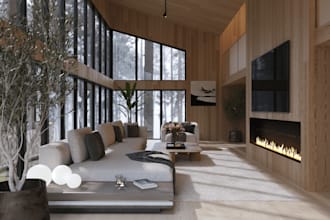 3d visualization of residential houses