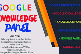 create a google knowledge panel or graph for any category