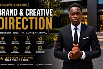 be your brand creative director for strategy, identity, marketing and content