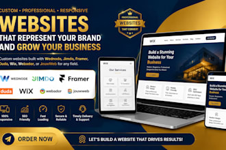 custom professional wednode jimdo framer duda wix webador jouwweb for businesses