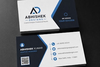 design a professional business and visiting card