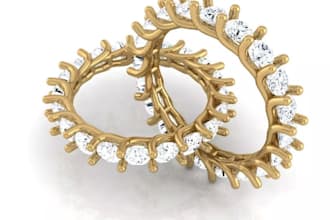 3d cad jewelry design, rigs,necklace, sculptural jewelry video,3d printing model