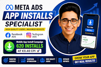 run meta ads for app installs and quality users using claude ai and metricool