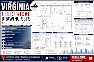 deliver virginia electrical drawing sets wiring layout schematic plumbing design