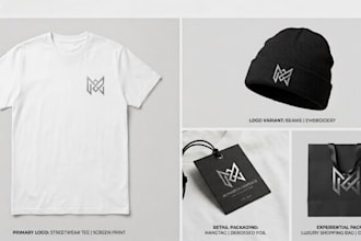 design a luxury logo for apparel and streetwear