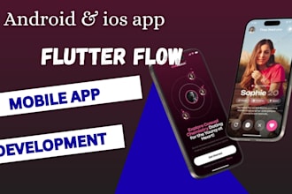build a flutterflow mobile app with firebase, for ios and android