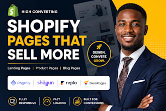 pagefly, pagefly landing page, replo, shopify landing page, blog pages, shogun