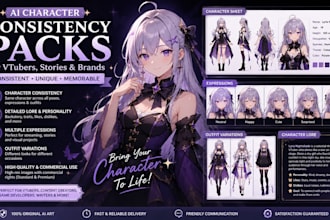 create ai character consistency packs for vtubers, stories, and brands