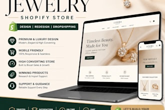 build jewelry shopify store