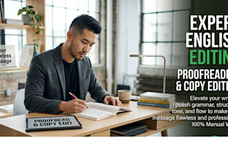 be your expert english proofreader and copy editor