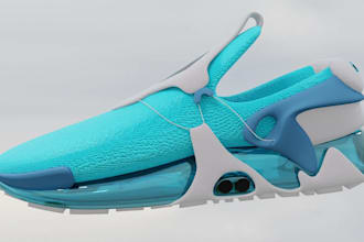 design a professional 3d shoe, footwear modeling, sneakers for your printing