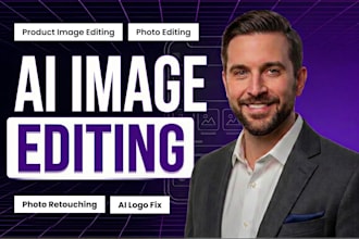 do custom graphic design ai photo editing retouching logo fix with ai