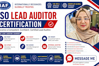 do iaf or lead auditor iso 13485, iso 22000, iso 27001 etc certifications