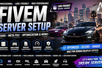 create lore friendly fivem cars, meta files, handling, sounds and server opt