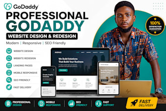 design redesign develop godaddy website godaddy website builder