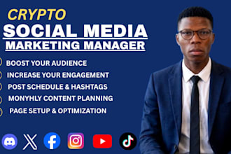 be your crypto social media manager