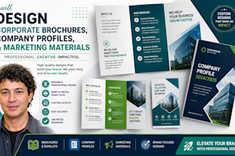 customer focused trifold bifold brochure design  print ready marketing first