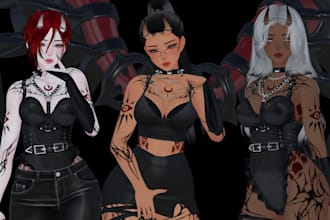 fix vrchat model, rig 3d vrchat avatar vtuber model, warudo, sfm gmod vrm model