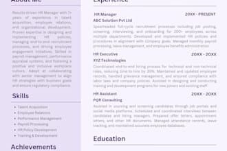 design a professional editable canva resume template