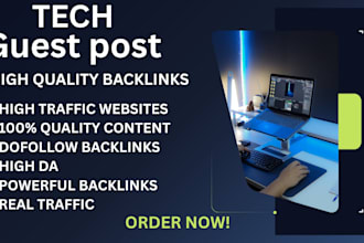 build tech backlinks via tech guest post on high da tech sites to rank blogs