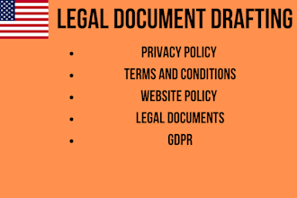 write terms and conditions privacy policy  website  documents