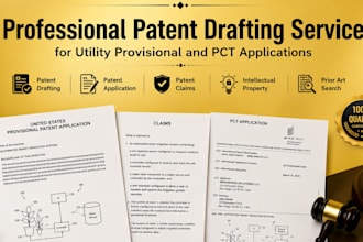 patent drafting and patent application preparation for utility patents