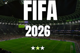 design FIFA world cup 2026 match poster for social media