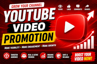 do youtube video promotion and increase real engagement