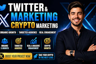 organic crypto twitter x marketing, crypto x promotion for organic growth