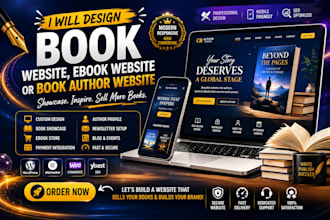 design book website, ebook website or book author website