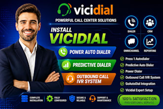 install vicidial power auto dialer,predictive diale,outbound call ivr system