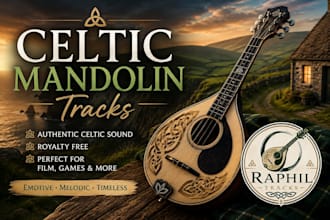 play celtic mandolin, banjo or bouzouki on your track
