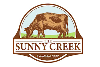 create a rustic cattle ranch logo for your business