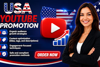 do organic usa youtube promotion usa video promotion for real audience in usa