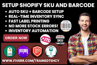setup shopify sku and barcode 506 easyscan skugen yanet sgt barcodeman syncx