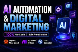 build ai automation, create ai content,manage digital marketing