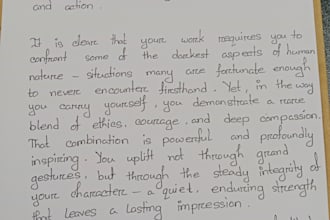 write anything with my beautiful handwriting